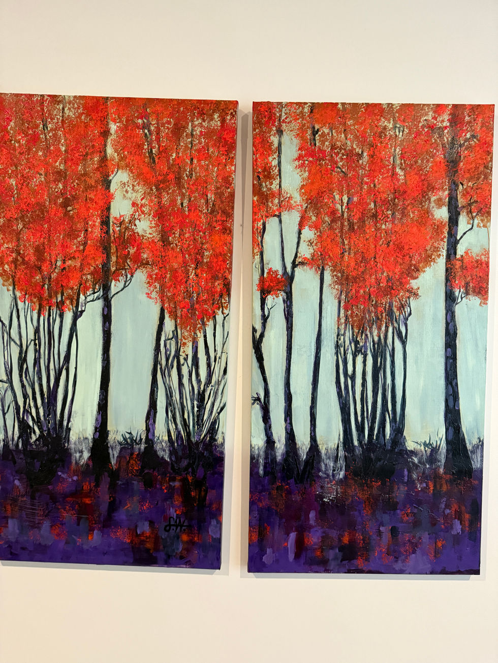 Red leaves