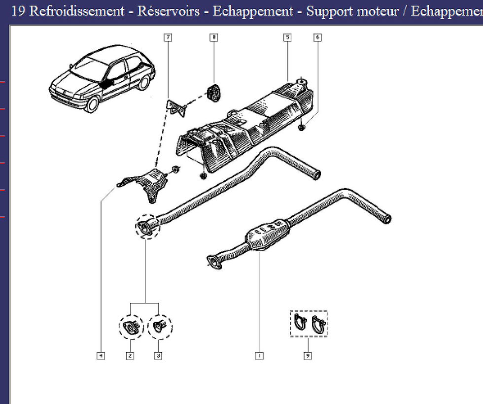 Miniature : Silent bloc echappement 7700779356 R5 Super 5 GT Turbo phase 2