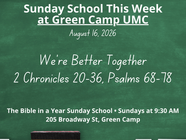 Sunday School Preview: August 16 β Weβre Better Together