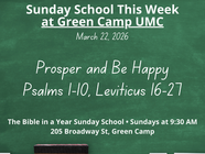Sunday School Preview: March 22 – Prosper and Be Happy