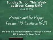 Sunday School Preview: March 22 – Prosper and Be Happy
