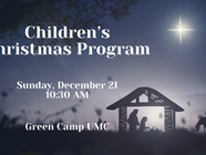 Mark Your Calendars: Children’s Christmas Program