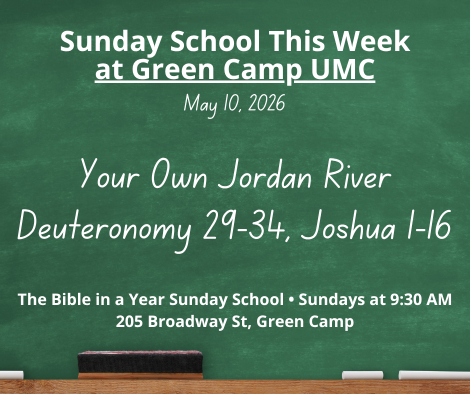 Sunday School Preview: May 10 – Your Own Jordan River