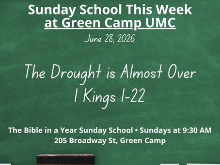 Sunday School Preview: June 28 – The Drought is Almost Over