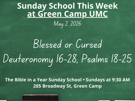Sunday School Preview: May 2 – Blessed or Cursed