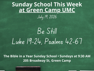 Sunday School Preview: July 19 – Be Still