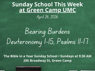 Sunday School Preview: April 26 – Bearing Burdens