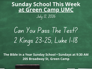 Sunday School Preview: July 12 – Can You Pass The Test?