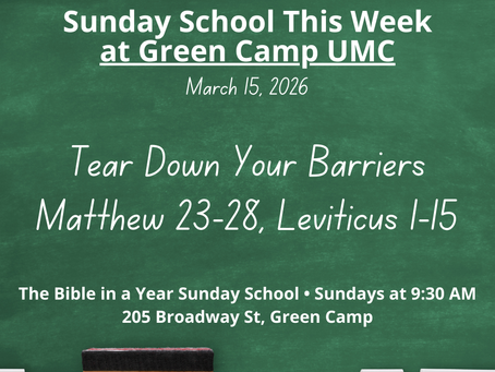 Sunday School Preview: March 15 – Tear Down Your Barriers