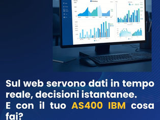 Sul web servono dati in tempo reale, decisioni istantanee. E con il tuo AS400 cosa fai? 