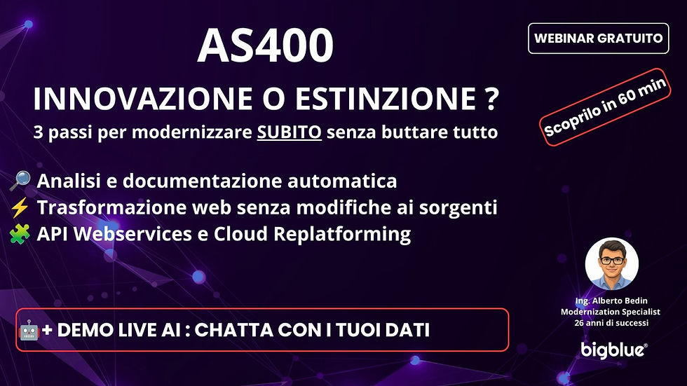 AS400 INNOVAZIONE O ESTINZIONE ?