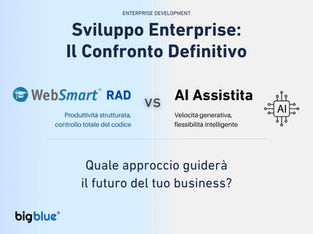 AI Assisted Development vs WebSmart RAD: Quale Riduce Davvero il Debito Tecnico?