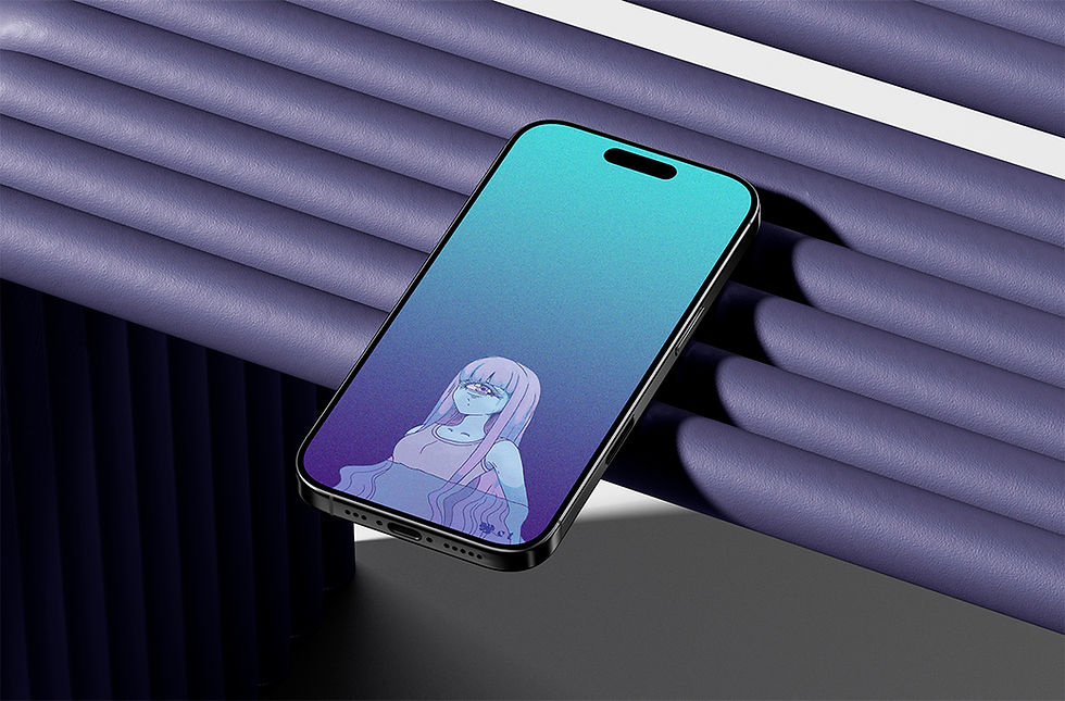 Selkie in Blue Phone Lock Screen/Wallpaper