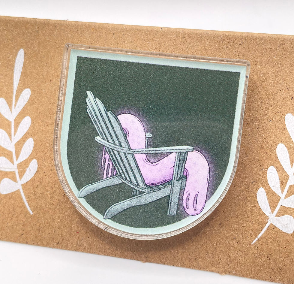 Thumbnail: Vacation Ghost Acrylic Pin