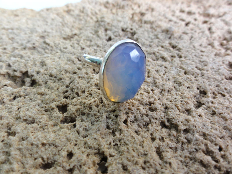 Thumbnail: Opalit Ring Sterling Silver 925 With Opalit Stone