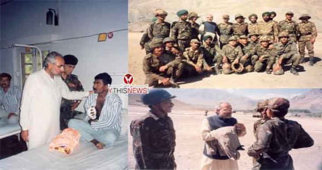 Throwback: When PM Modi Visited Kargil To Meet Armed Forces In 1999