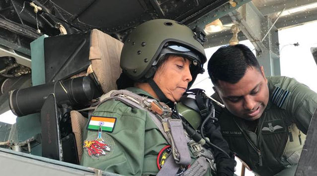 Watch !! Nirmala Sitharaman undertakes sortie in IAF fighter jet Sukhoi 30 MKI