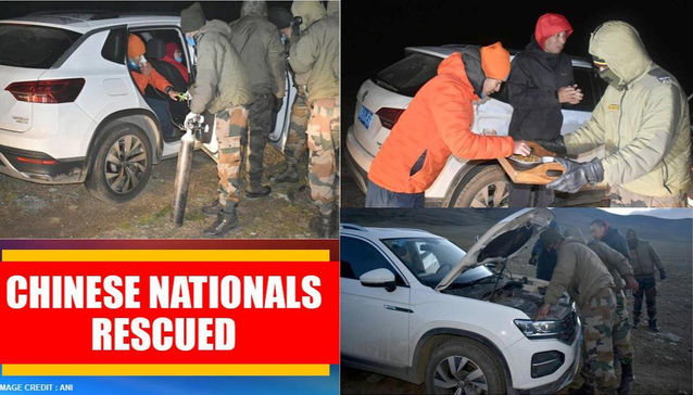Kind and Humane Indian Army rescues three Chinese nationals in north Sikkim, provides food, oxygen.