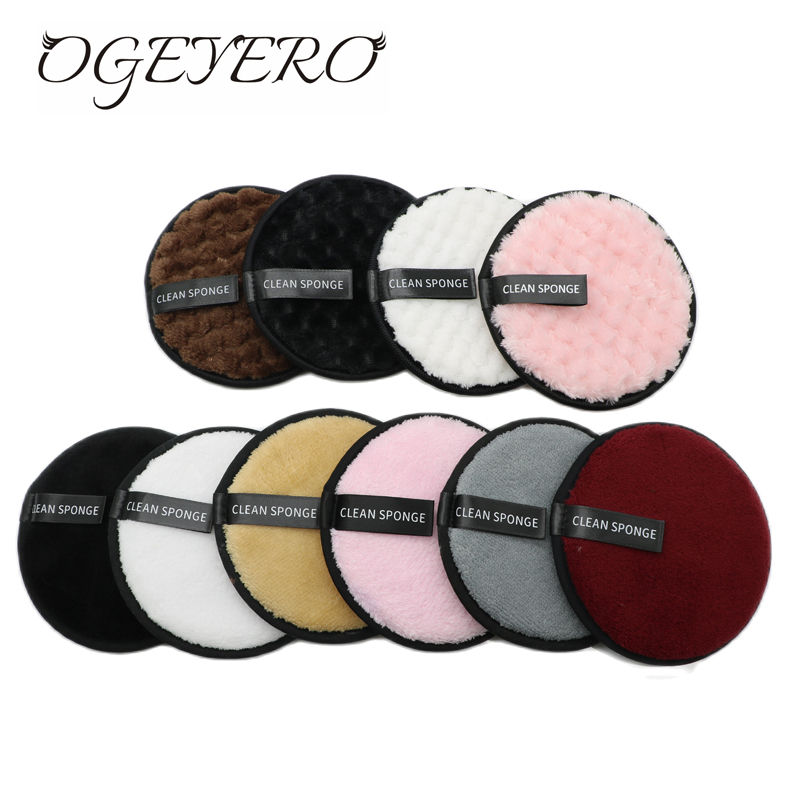 OGEYERO Reusable Makeup Remover Pads Cotton Wipes Microfiber Make Up Removal Spo