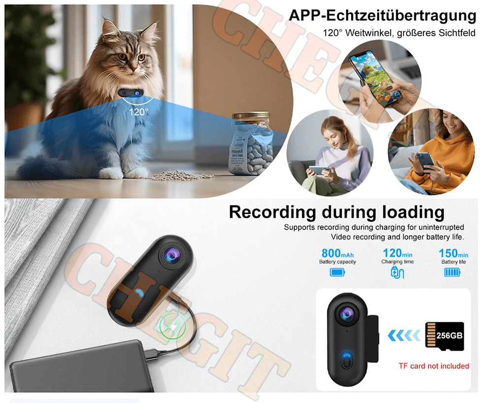 Thumbnail: 4K HD Motorcycle Mini Recorder Finger WIFI Action Camera Lightweight POV Motorcy