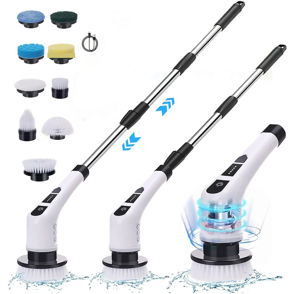 Thumbnail: Electric Cleaning Brush:9-in-1 Head,Rotates Flexibly Multifunction Tool for Bath