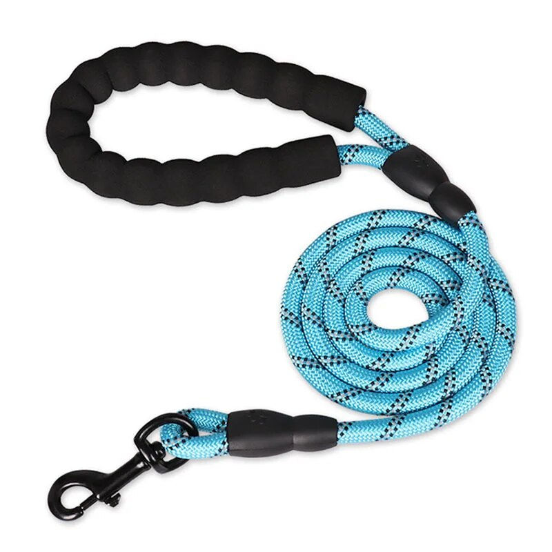 Thumbnail: Reflective Dog Leash With Comfortable Padded Handle - Double Heavy Duty Traction
