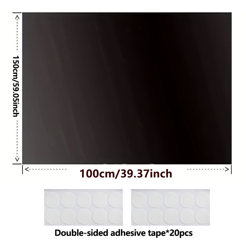 Thumbnail: 95-98% Blackout Curtain DIY Portable Travel Removable Blocking Darkest Window Fi