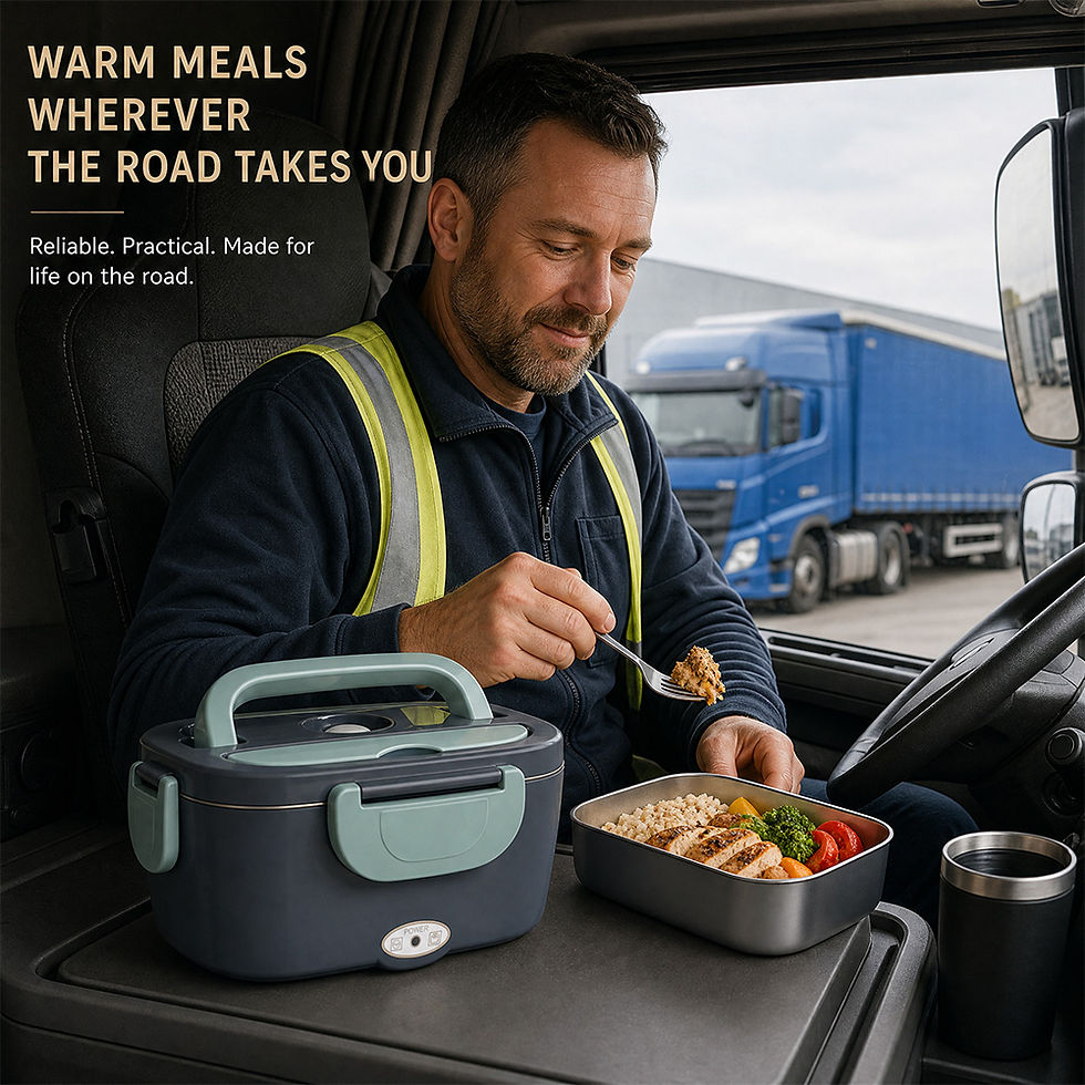 Thumbnail: 1.5L 40W Portable Smart Electric Lunch Box Stainless Steel Heated Food Container