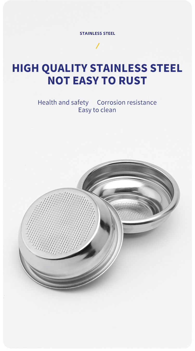 Thumbnail: Coffee Filter Basket 51mm 54mm 58MM Stainless Steel Replacement For Bottomless P