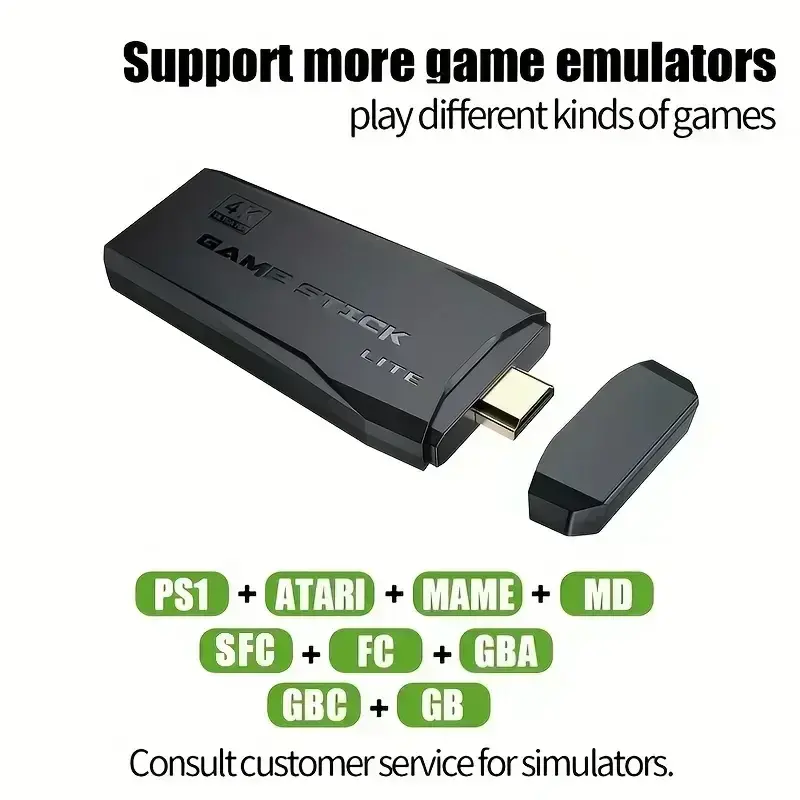 Thumbnail: New stylish adult and child M8 home TV game console, 520 games, USB wireless dua