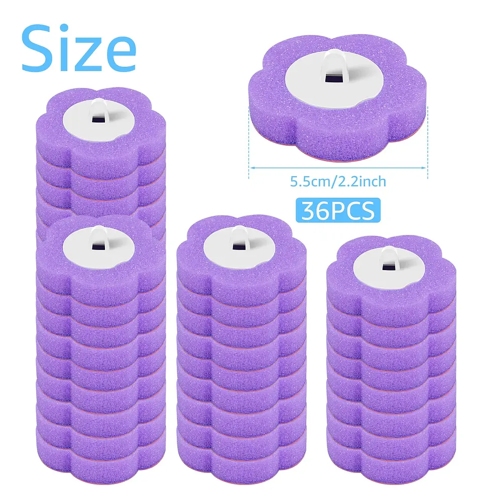 Thumbnail: 18/36Pcs Toilet Brush With Disposable Replacement Head Kits Upgrade Long Handle 