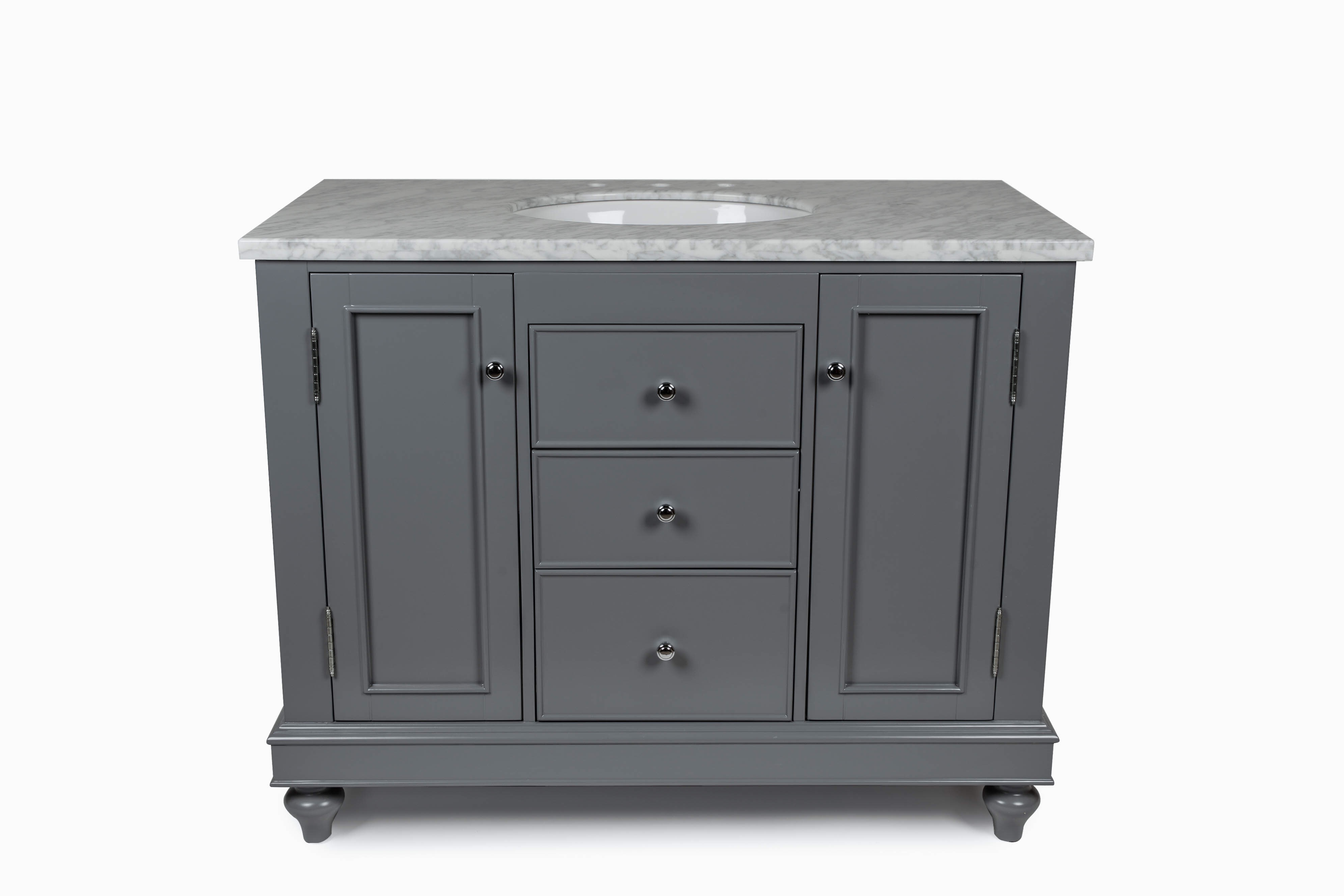 42" Gray Single Sink Vanity