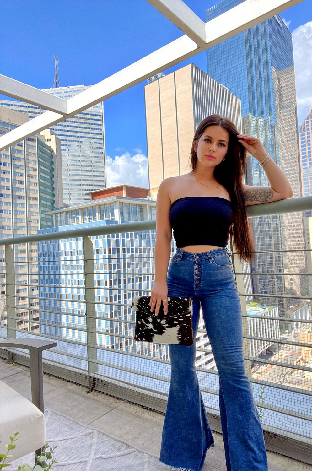 Cowhide Clutch Crossbody