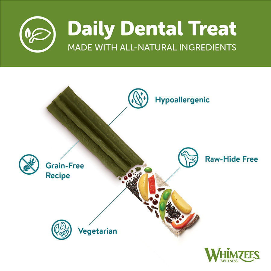 Thumbnail: Whimzees Daily Dental Stix Medium Dogs 14 Pack 420g