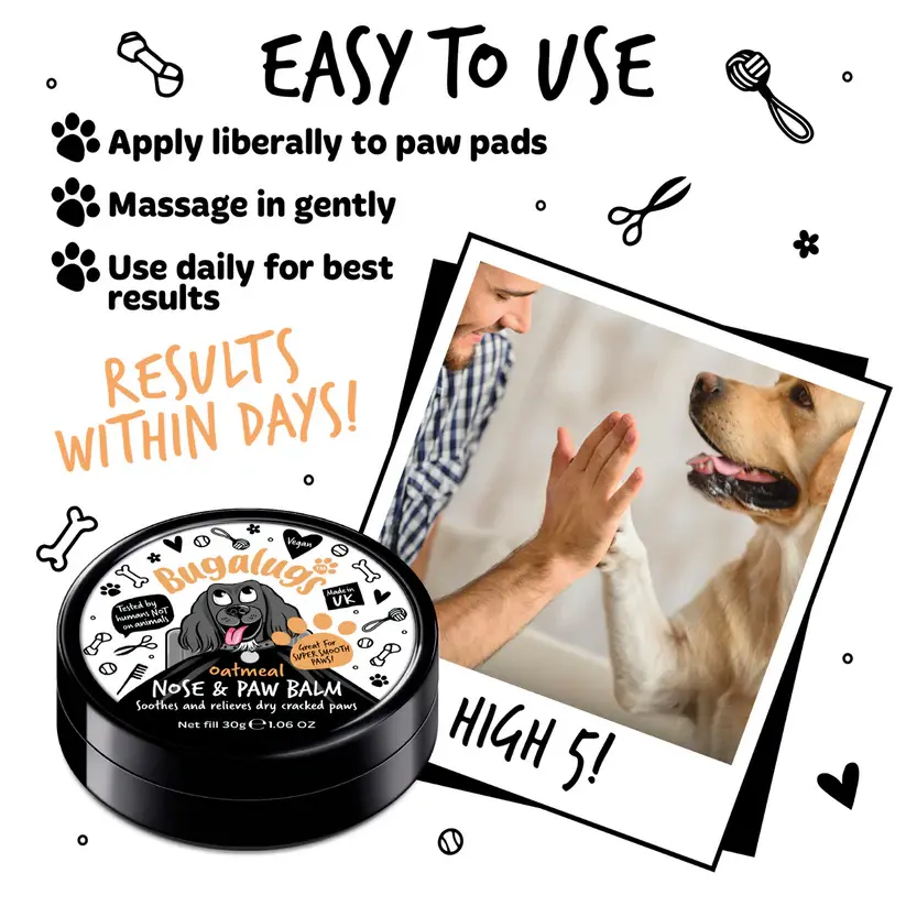 Thumbnail: Oatmeal Nose & Paw Balm Pot for Dogs 30g