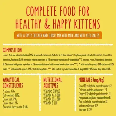 Thumbnail: Go-Cat Kitten Chicken and Turkey Dry Cat Food 750g
