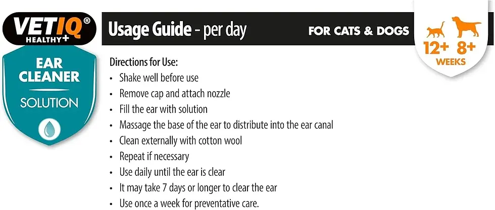 Thumbnail: VetIQ Ear Cleaner Solution 100ml