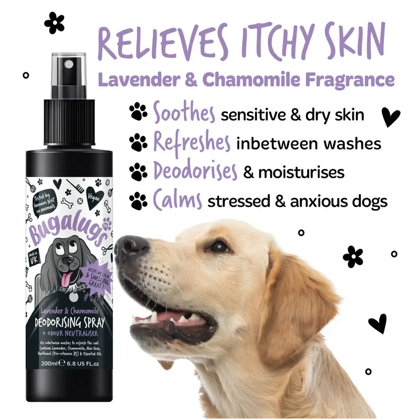 Thumbnail: Bugalugs Lavender & Chamomile Dog Deodorising Spray with Odour Neutraliser 200ml