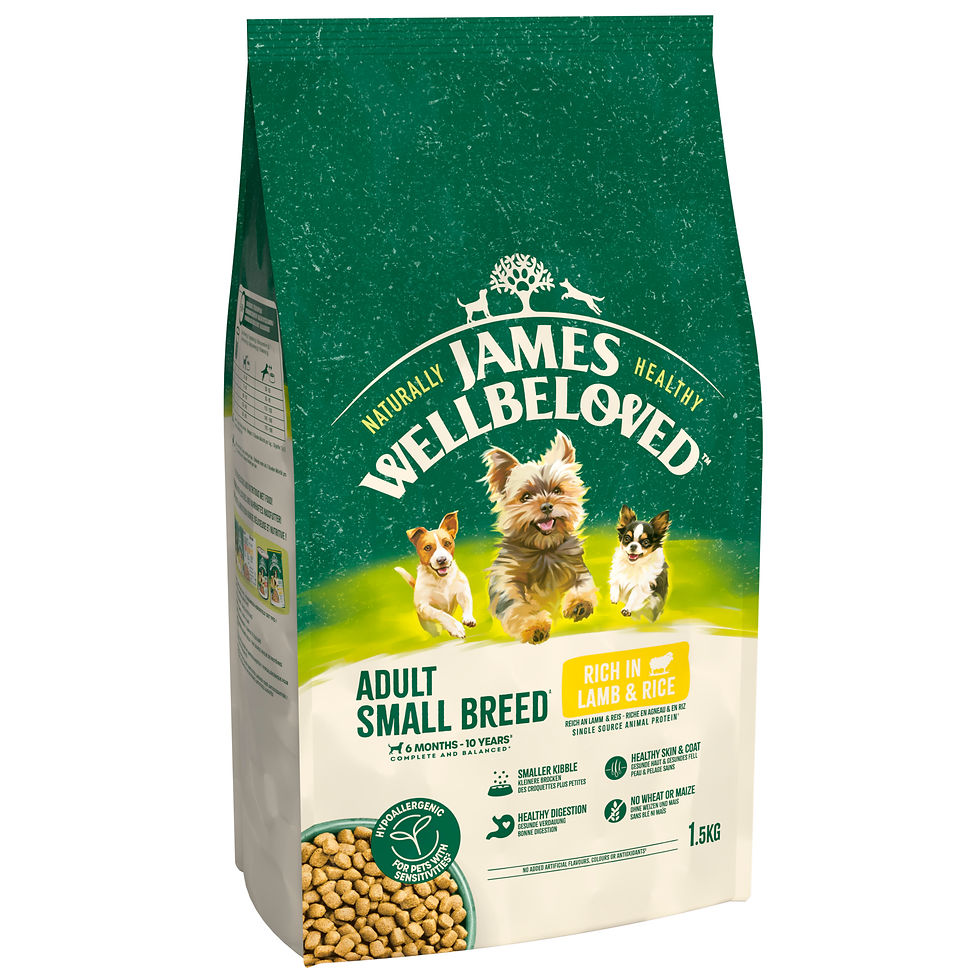 Thumbnail: James Wellbeloved Small Breed Adult Dry Dog Food Lamb & Rice 1.5kg