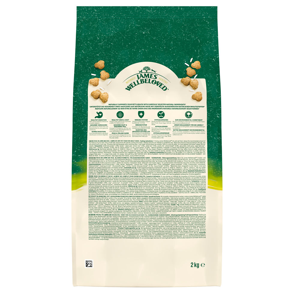 Thumbnail: James Wellbeloved Adult Dry Dog Food Lamb & Rice 2kg