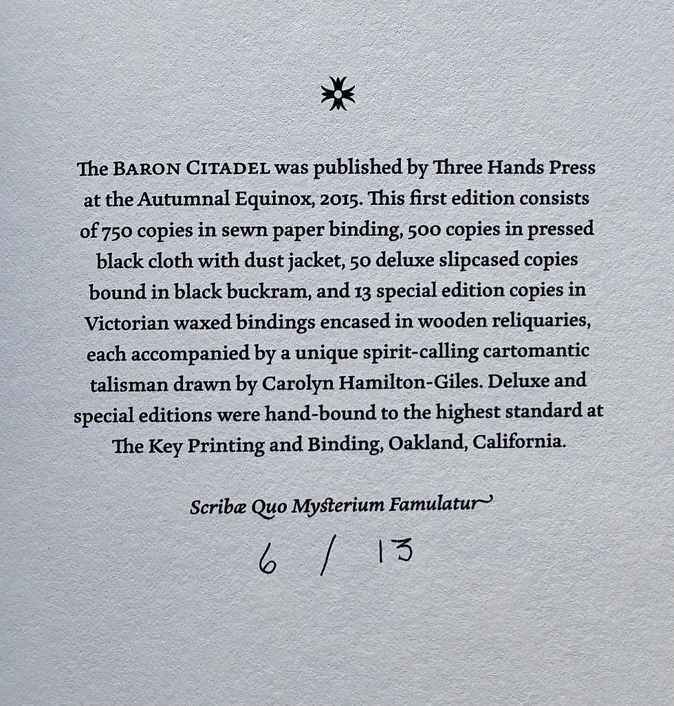 Thumbnail: Peter Hamilton-Giles: THE BARON CITADEL Special Edition