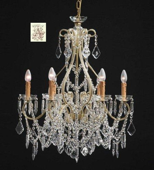 lustre à pampilles de cristal