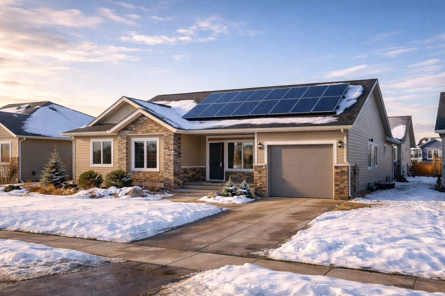 Residential solar installation