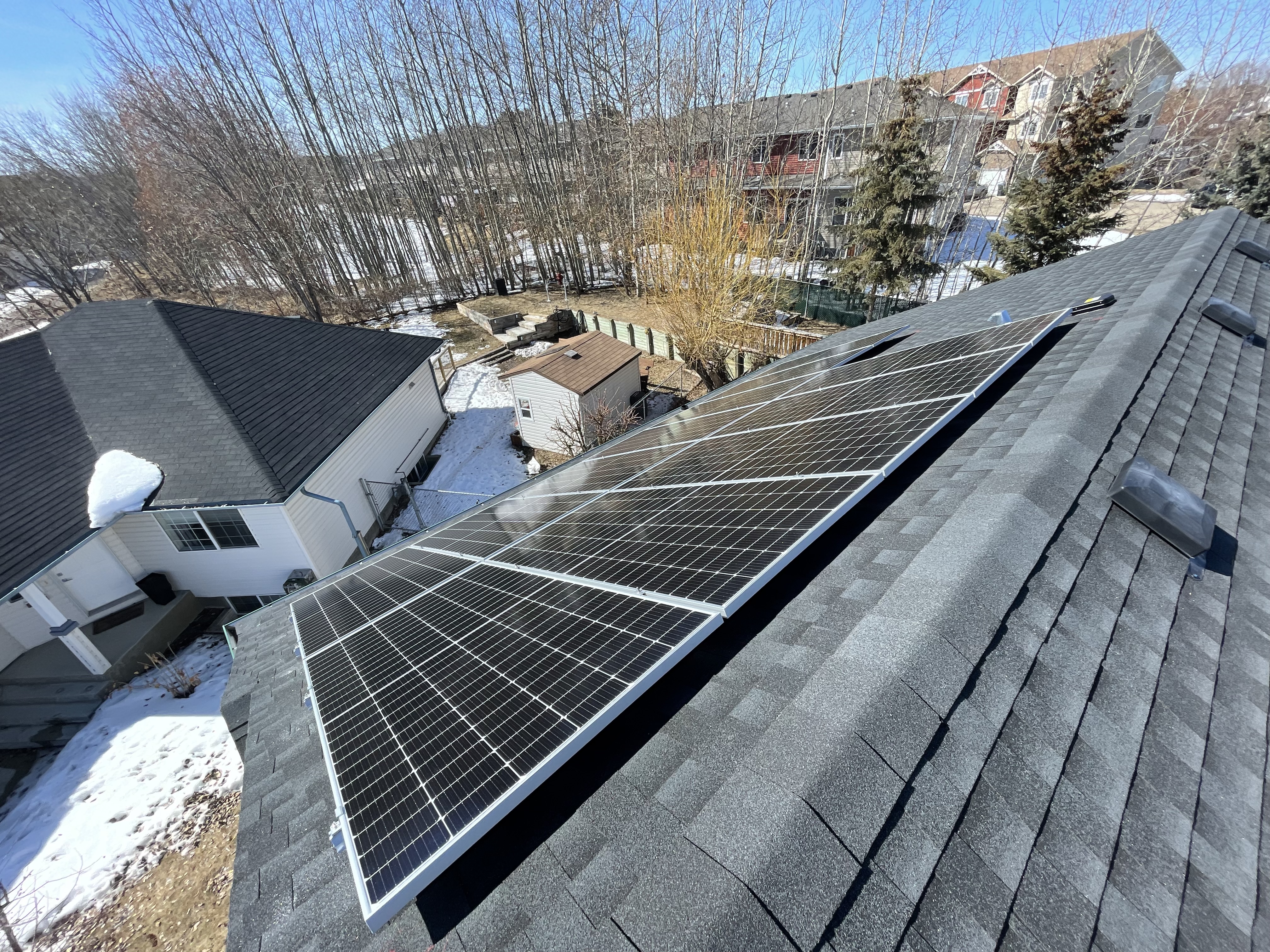 Solar panel installation - Central Alberta