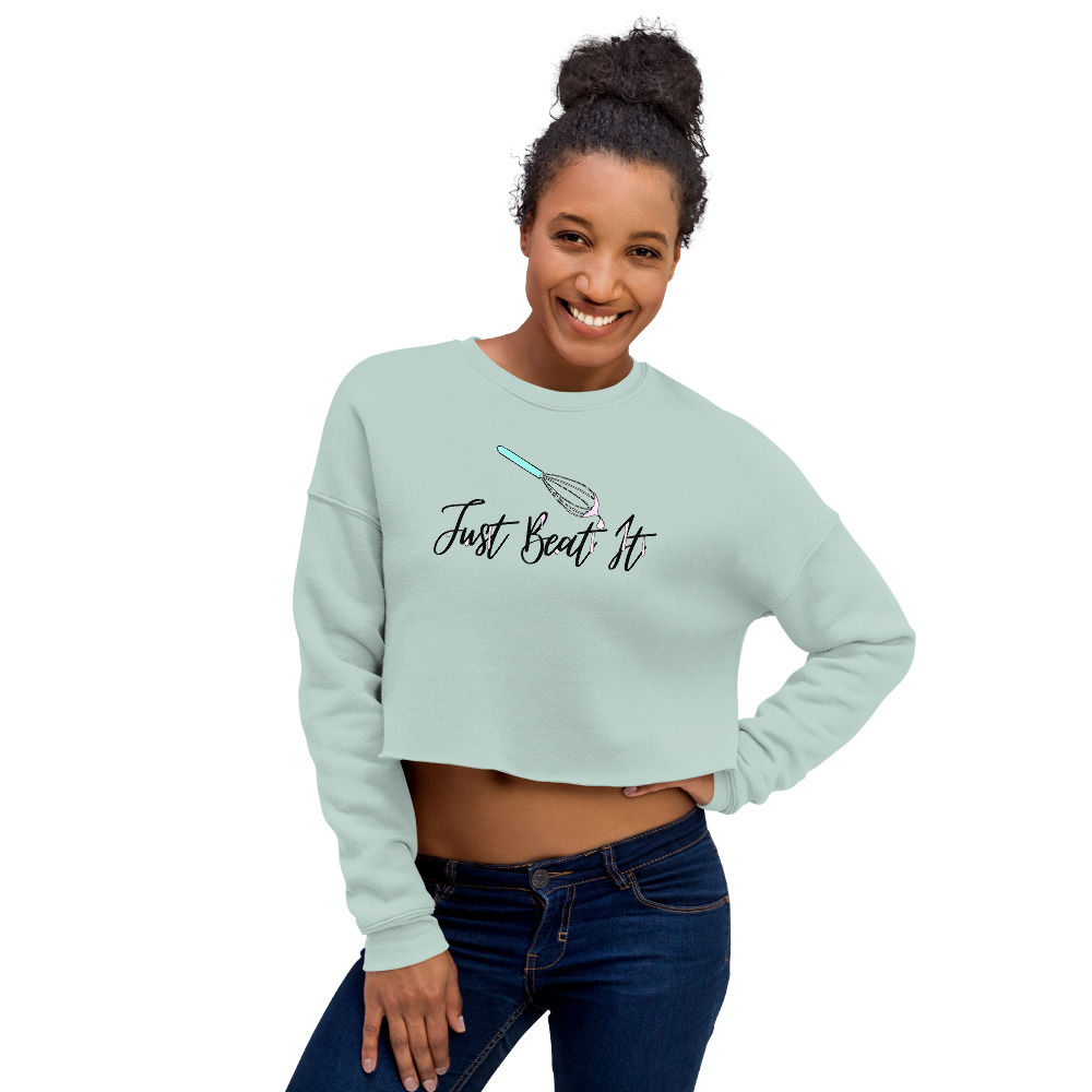 Just Beat It Crop Sweatshirt