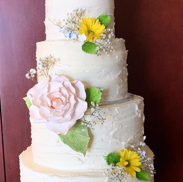Fall 4 tier wedding cake
