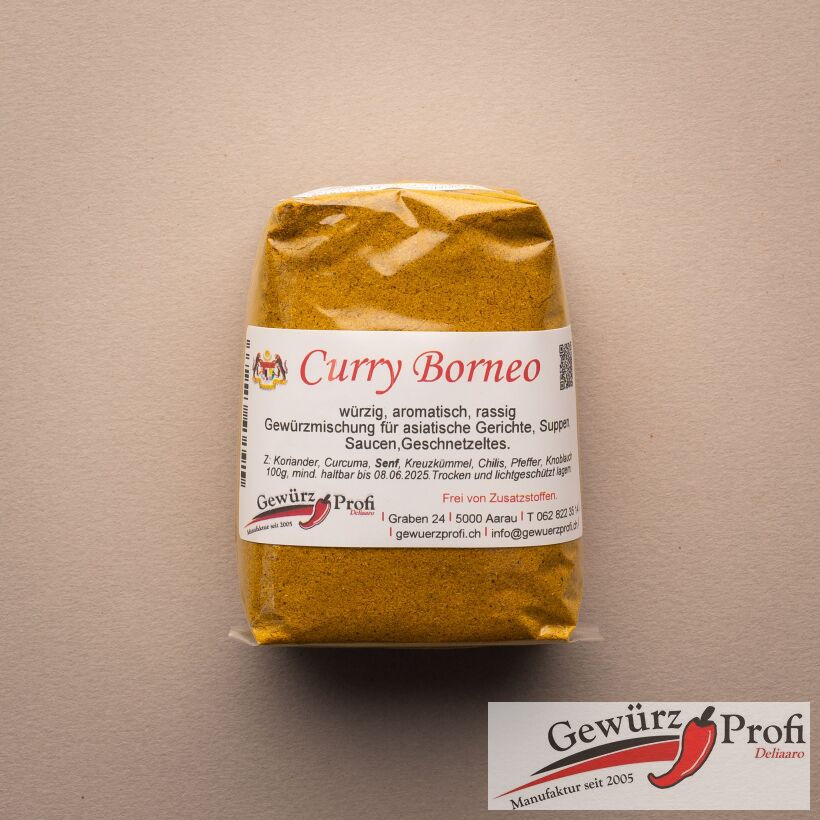 Curry Borneo mit leichter schärfe 100g