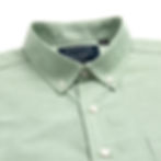 Mens Oxford buttondown in light green shortsleeve