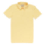 Men's yellow terrycloth polo shirt.