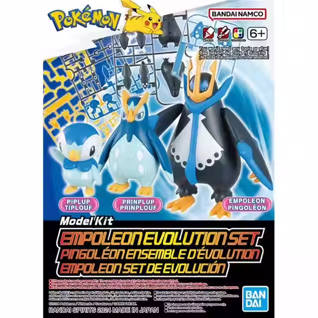 Bandai Empoleon Evolution Set Plastic Model Kit | GHG Collectibles